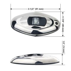 Krom Led İskele Sancak Lambası 12V