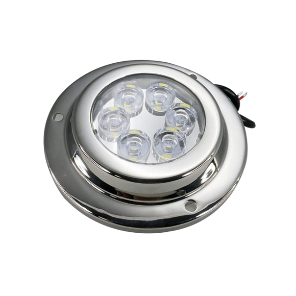 Su Altı Lambası 6 Ledli Yuvarlak 12-30V Mavi
