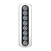 8'li Krom Switch Panel Sigortalı 52x234 mm