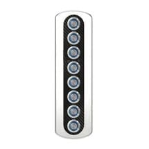 8'li Krom Switch Panel Sigortalı 52x234 mm
