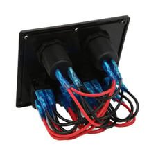 Bfy Switch Panel 4'lü Usb +Çakmaklık Kırmızı