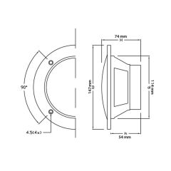 Marin Hoparlör Siyah 13,5cm 80 Watt