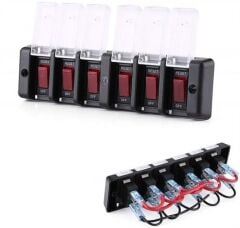 6'lı Switch Panel - Su Geçirmez Kapaklı