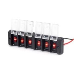 6'lı Switch Panel - Su Geçirmez Kapaklı