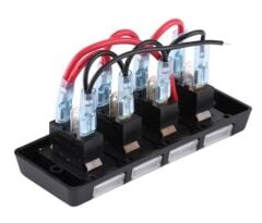 4'lü Switch Panel - Su Geçirmez Kapaklı