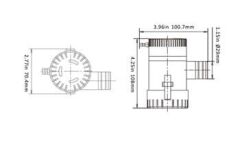 Seaflo Sintine Pompası 1100 GPH 12V