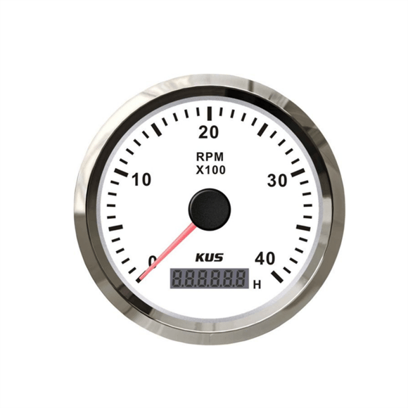Kus Devir Göstergesi 4000 RPM Beyaz 12-24V 85 mm