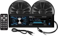 BOSS Audio Systems MCBK634B.6 USB, AUX Girişli Bluetoothlu Hoparlörlü Marin Teyp Seti