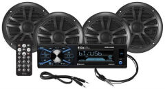 BOSS Audio Systems MCBK634B.64 USB, AUX Girişli Bluetoothlu Hoparlörlü Marin Teyp Seti